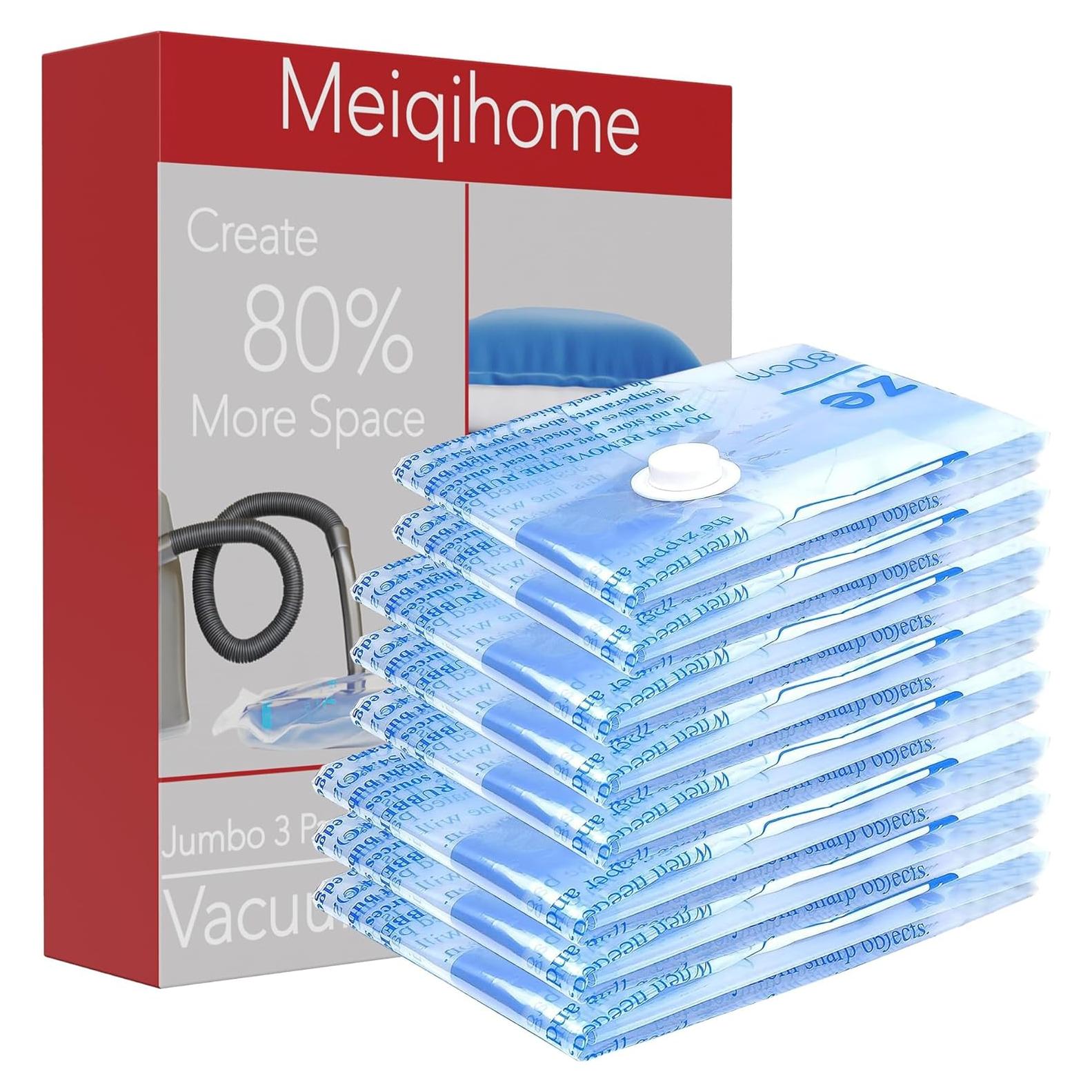 Bolsas de Almacenamiento al Vacío MEIQIHOME 10 Pequeñas 61x41cm