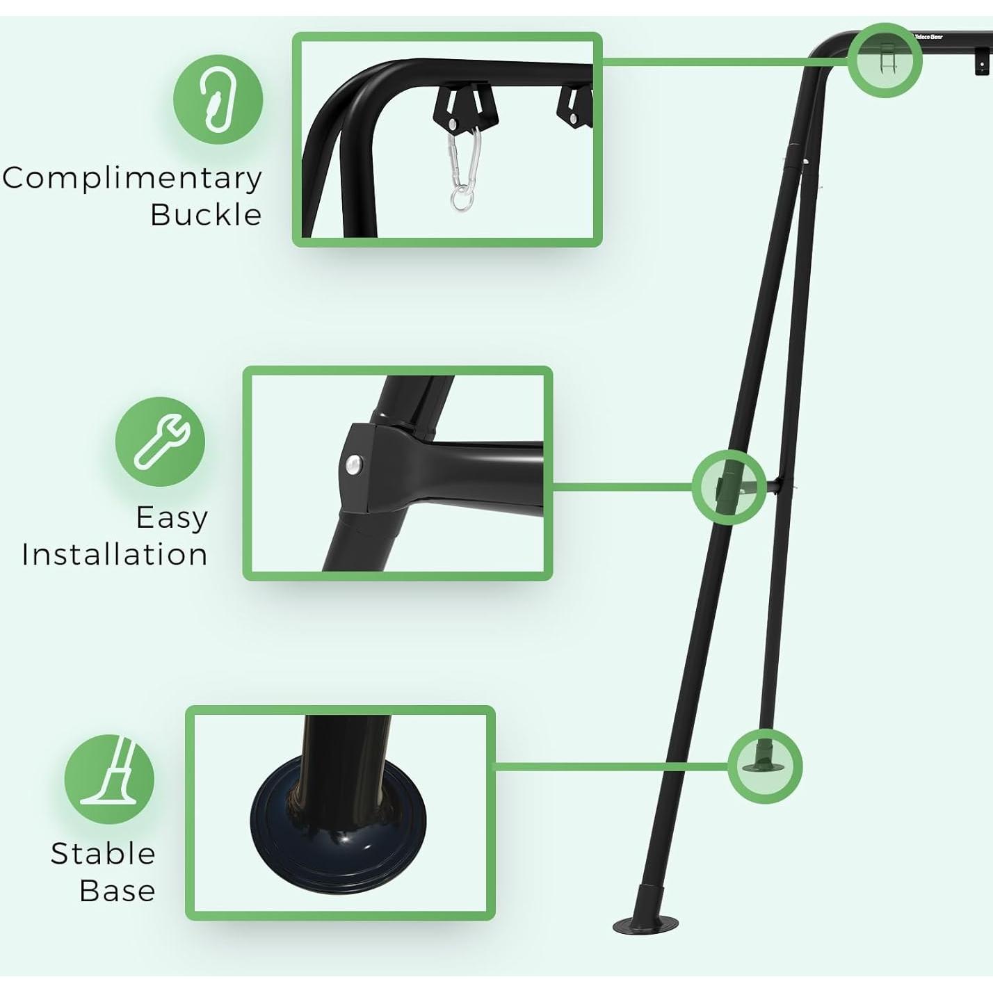 Soporte para Silla de Hamaca G TALECO GEAR 300 kg Negro