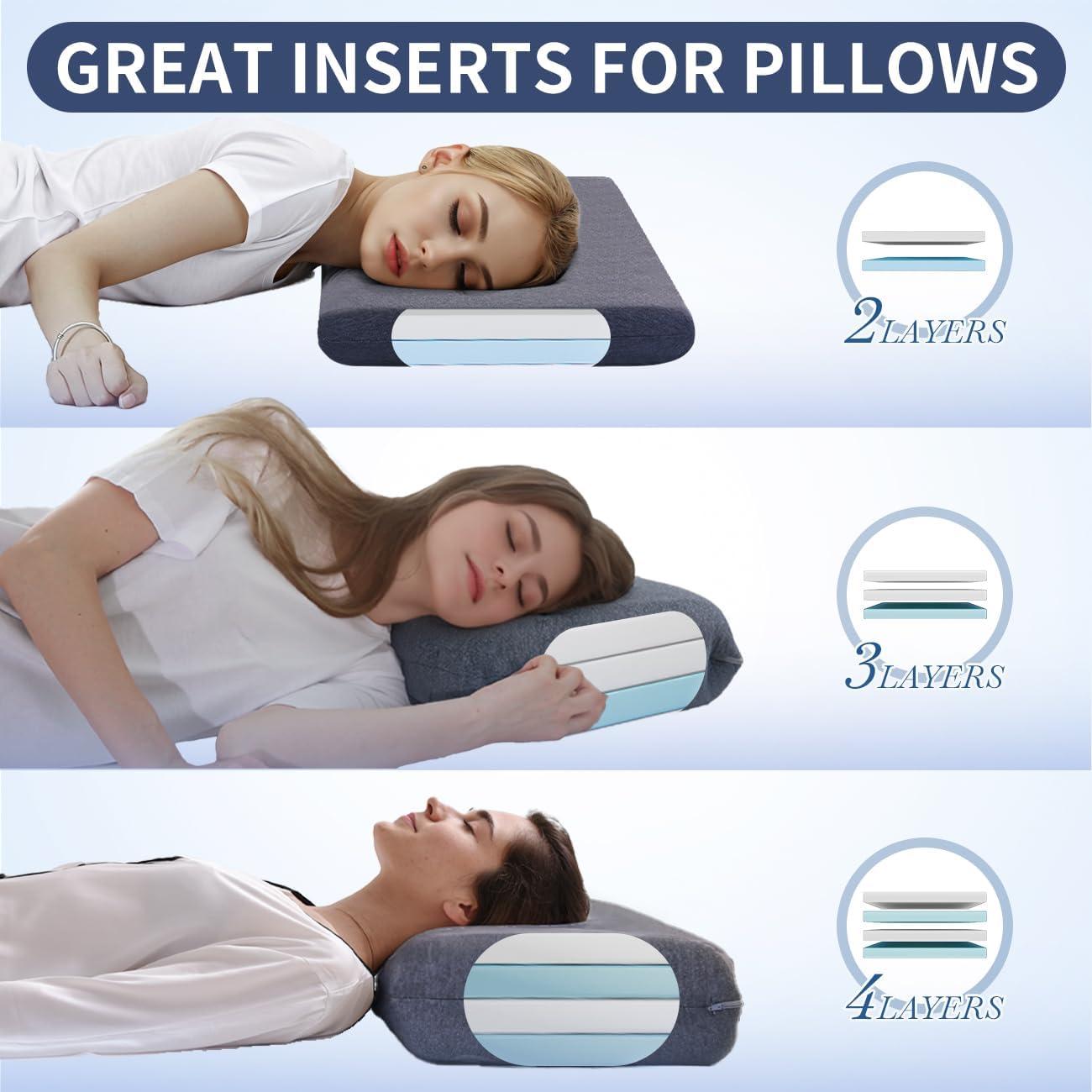 Almohada Ajustable LOFE Espuma con Memoria 3.05 cm Azul