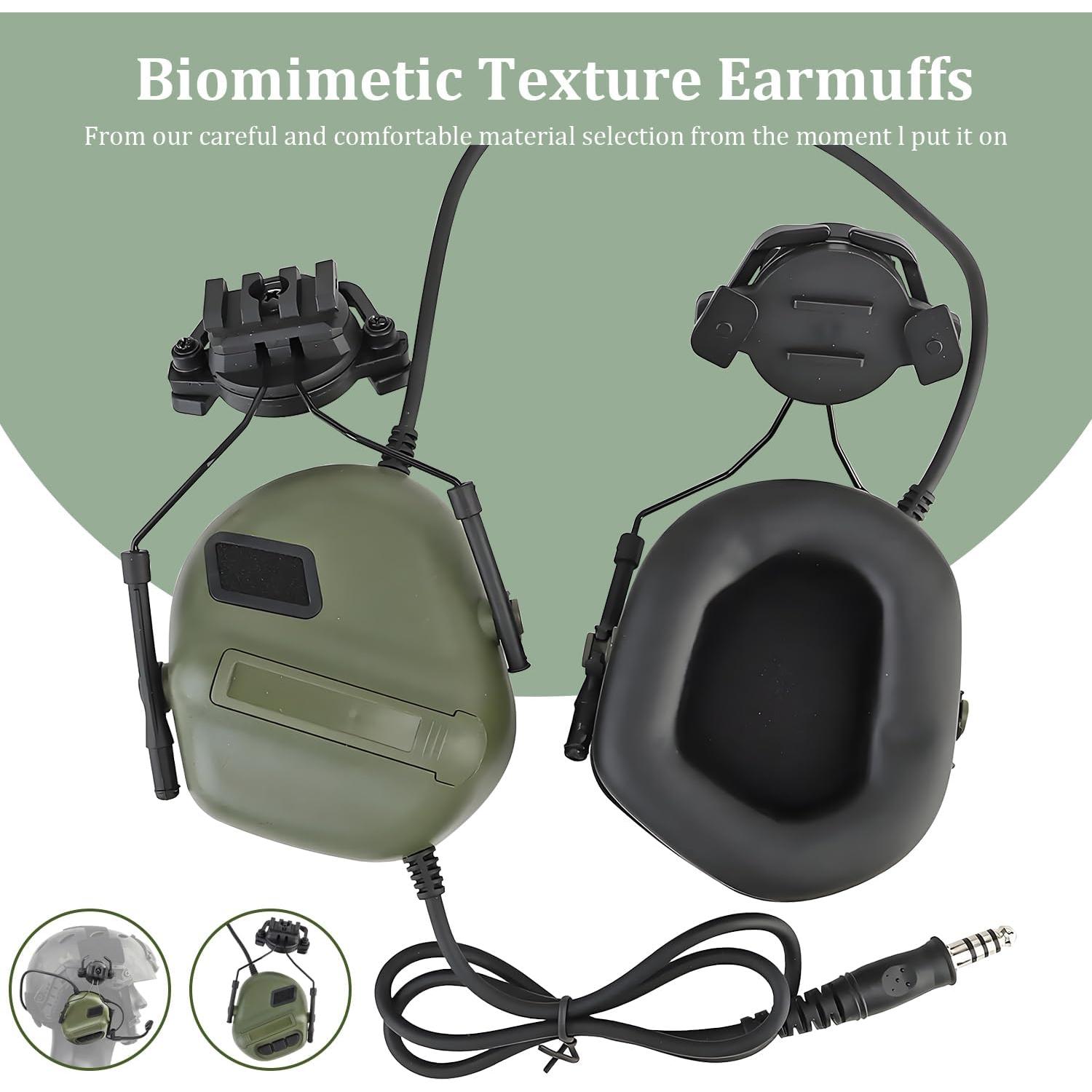 Auricular Táctico Buiishu MGS-S4S-HIW389 Verde OD