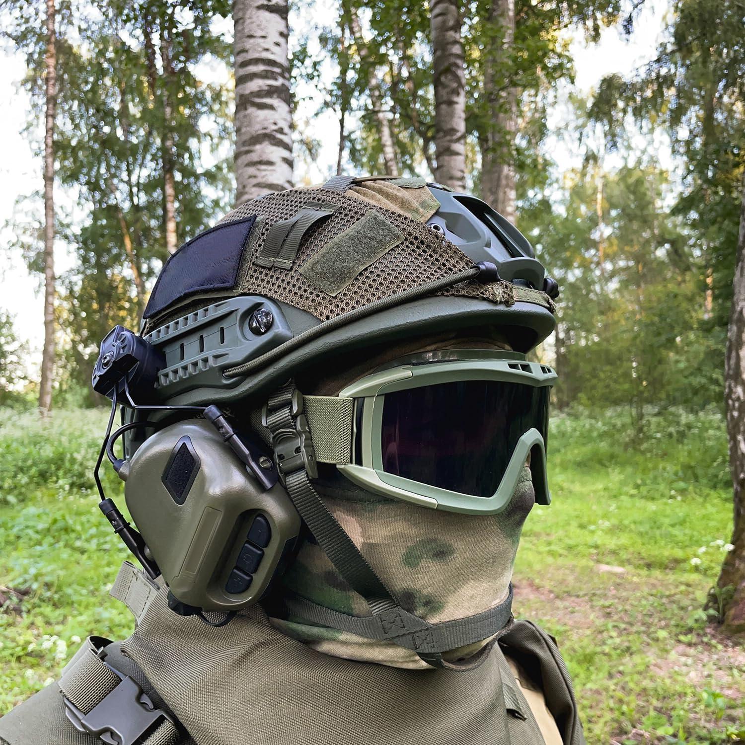 Auricular Táctico Buiishu MGS-S4S-HIW389 Verde OD