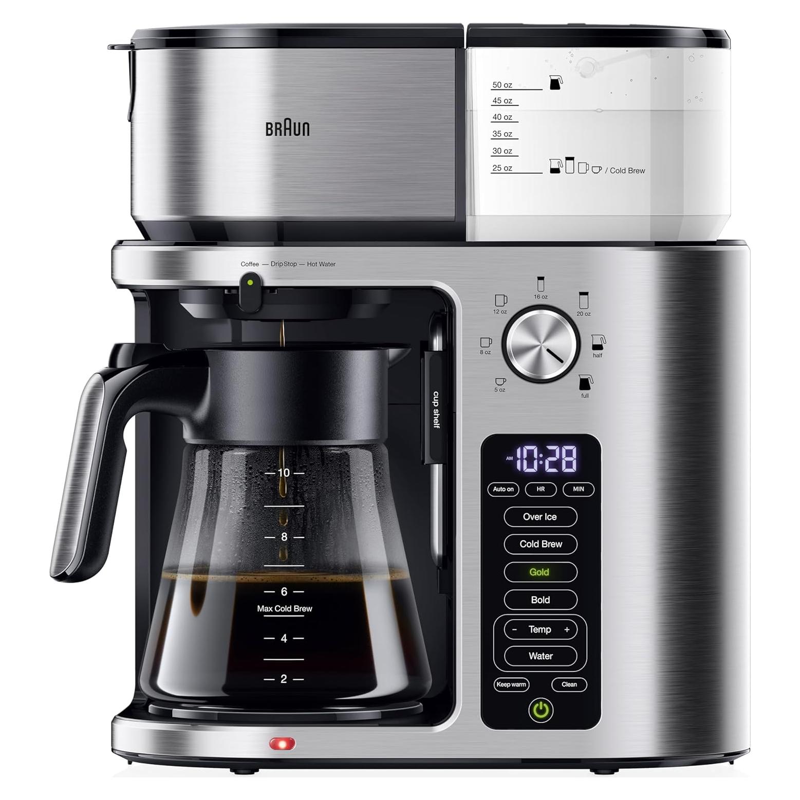 Cafetera Braun MultiServe Plus 10 Tazas con Agua Caliente