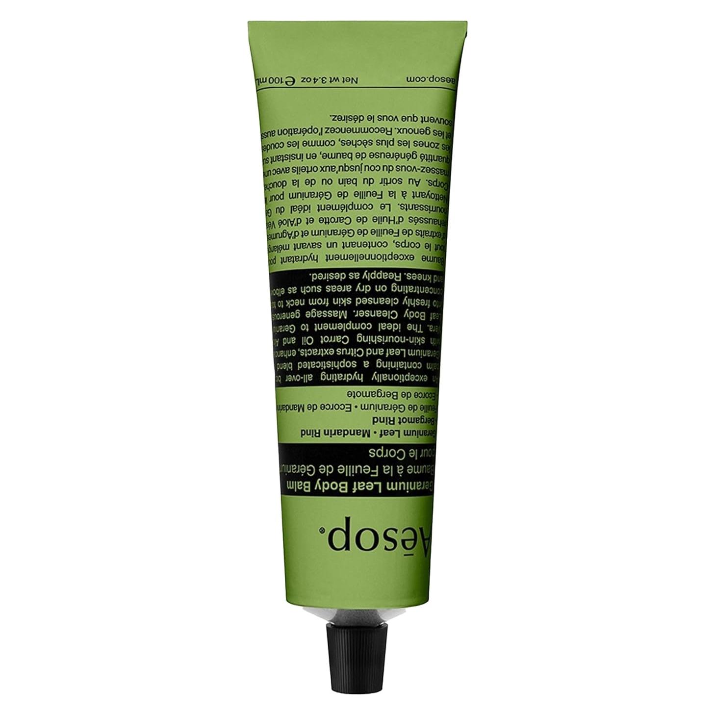 Bálsamo Corporal Aesop 100 mL Hidratante Hoja de Geranio