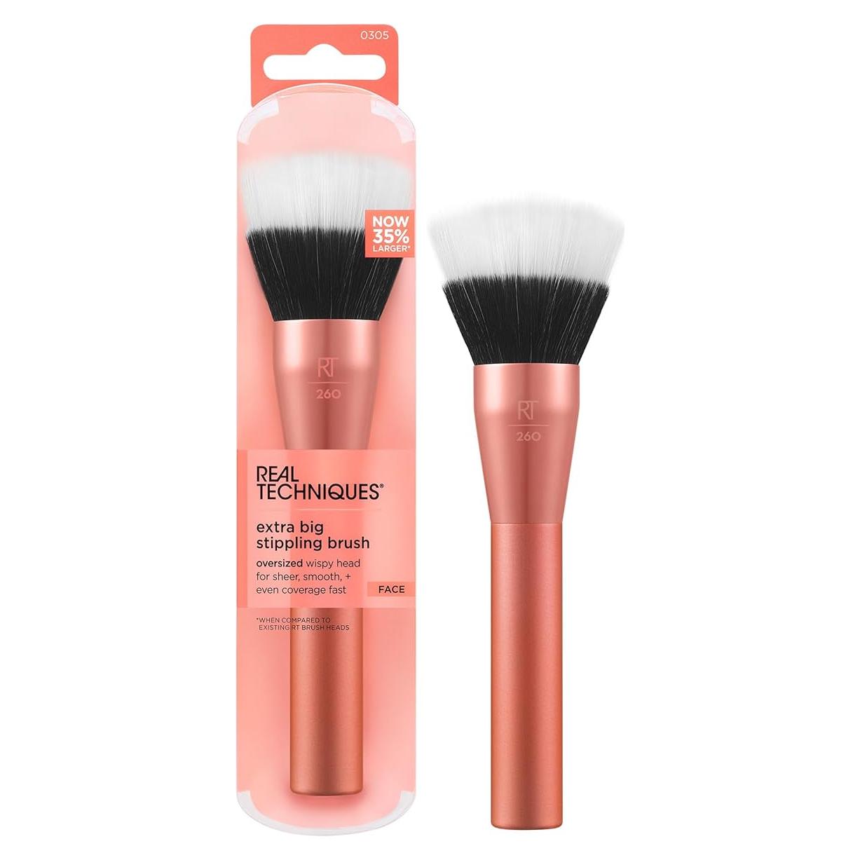 Brocha de Difuminado Extra Grande Real Techniques XL Rosa