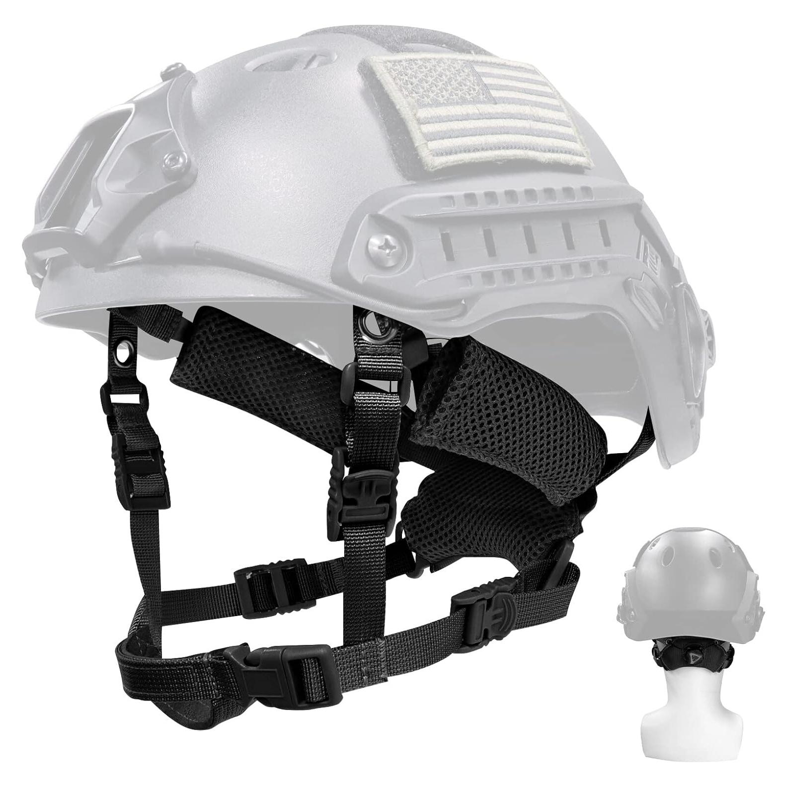 Correa de Barbilla Ajustable Yzpacc para Casco Táctico