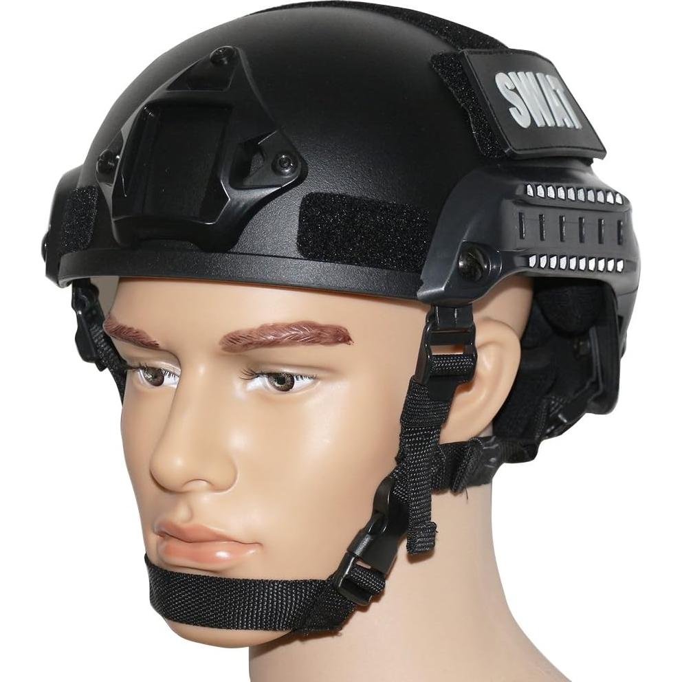 Casco Táctico OneTigris MICH 2001 Ajustable 56-61cm Negro