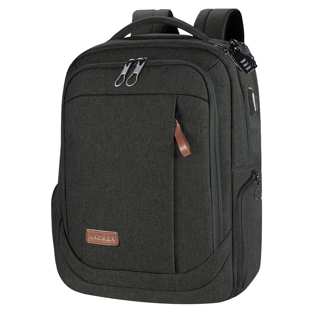 Mochila KROSER Grande para Laptop 17.3" Resistente al Agua