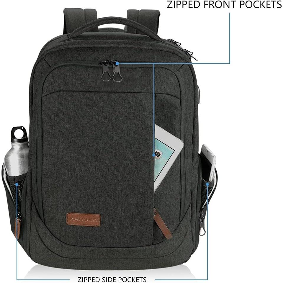 Mochila KROSER Grande para Laptop 17.3" Resistente al Agua