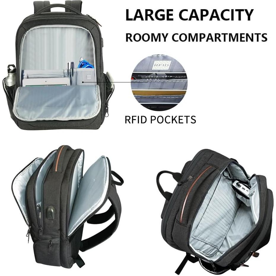 Mochila KROSER Grande para Laptop 17.3" Resistente al Agua