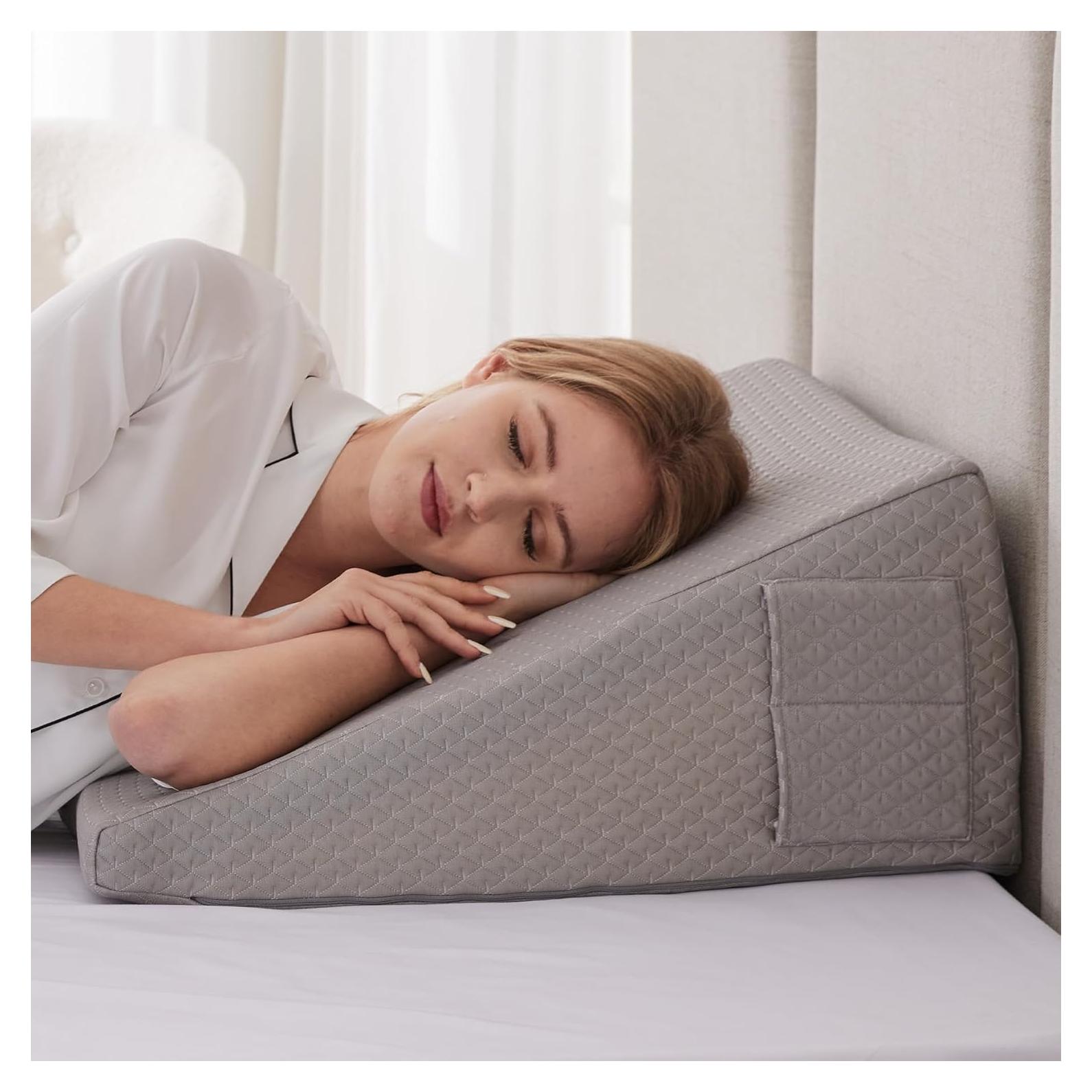 Cojín en Cuña Ruqmuis 25.4 cm para Reflujo y Dolor de Espalda