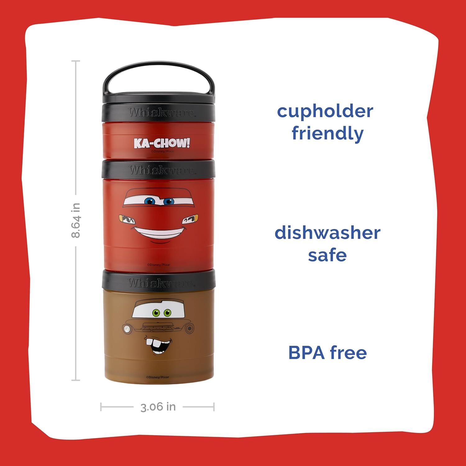 Contenedores apilables Whiskware Pixar 3 tazas para refrigerios