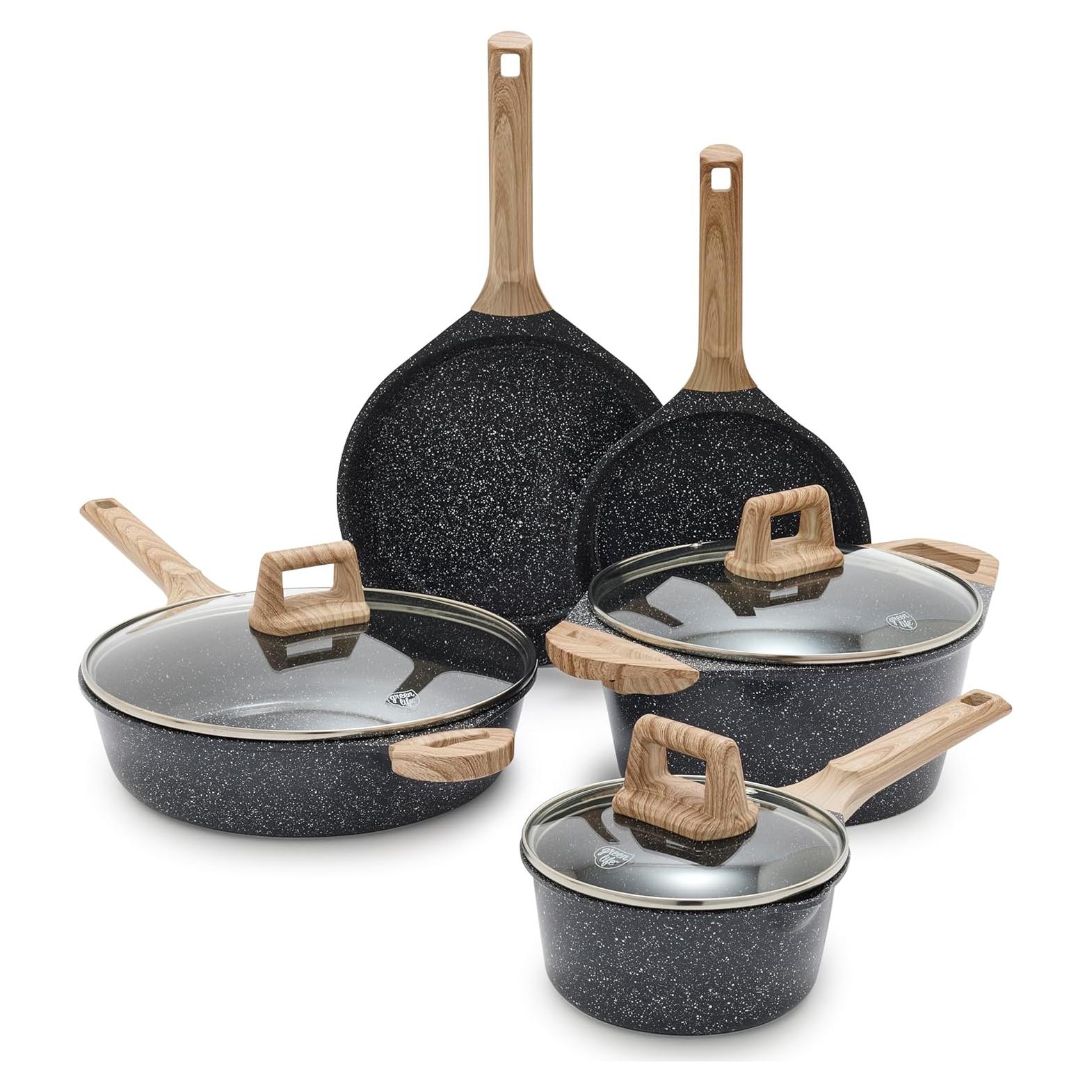 Juego de Utensilios de Cocina GreenLife 8 Piezas Inducción