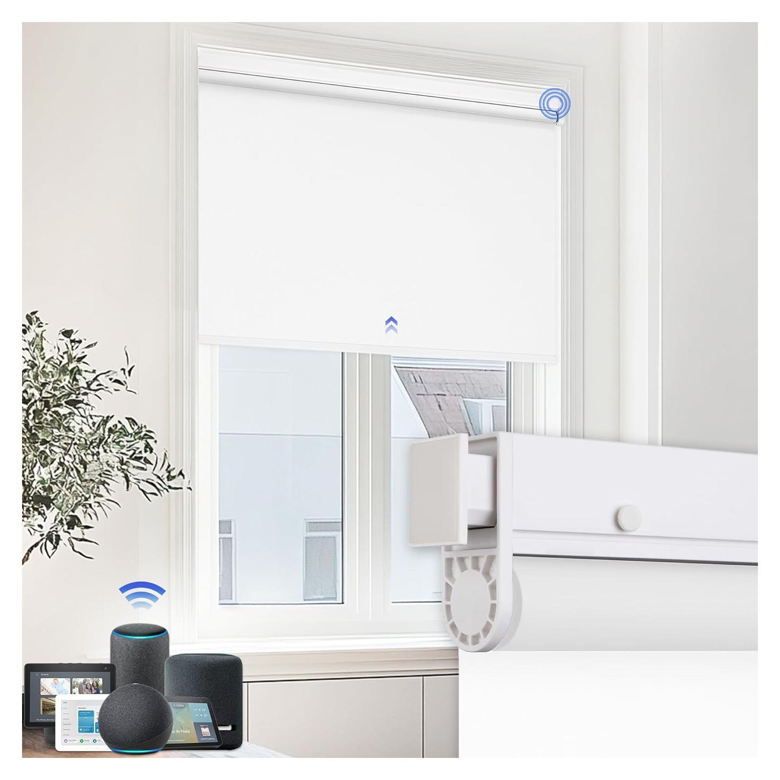 Persianas Motorizadas Allesin 86.36x182.88cm Control Remoto