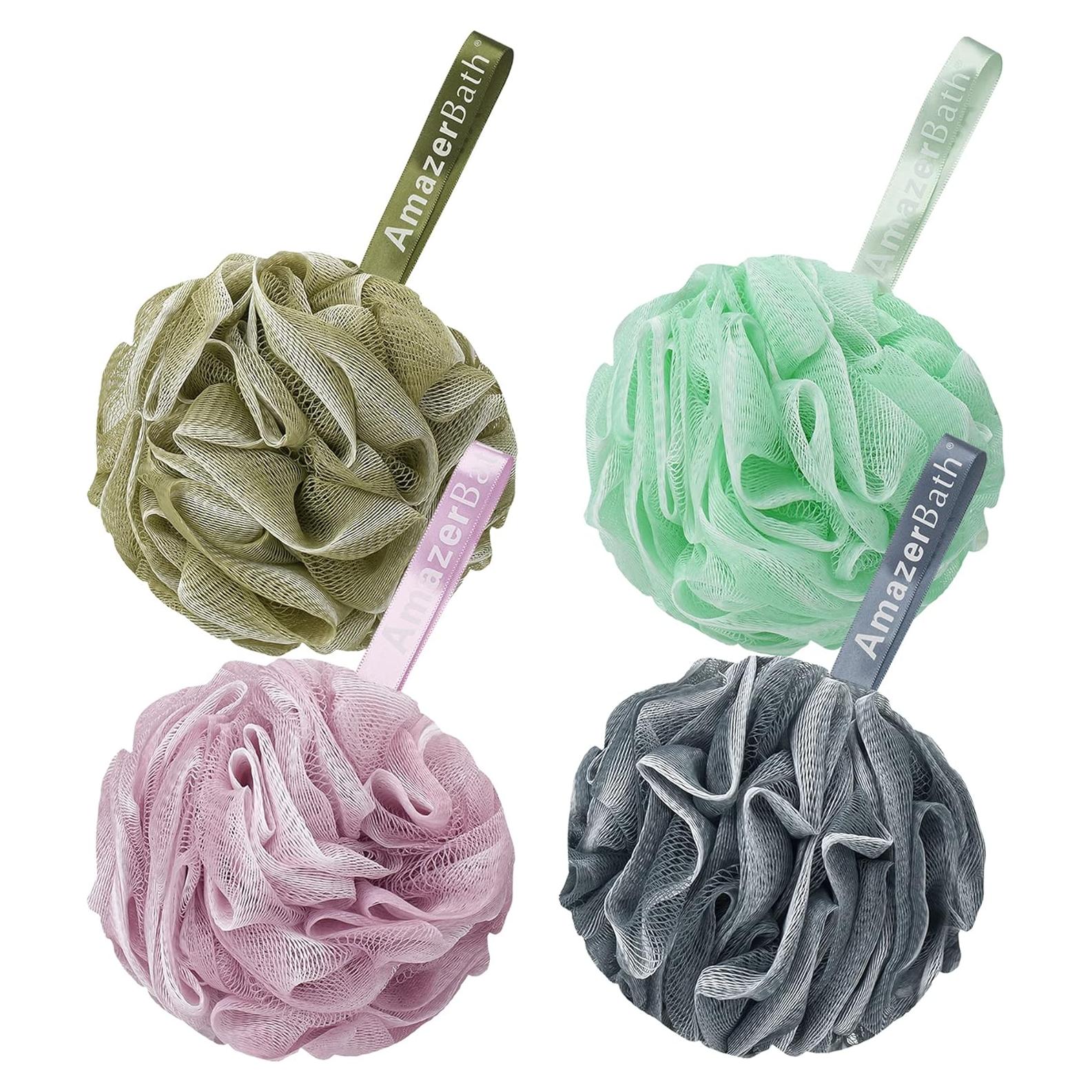 Esponja Exfoliante de Lufa AmazerBath - Set de 4 Colores