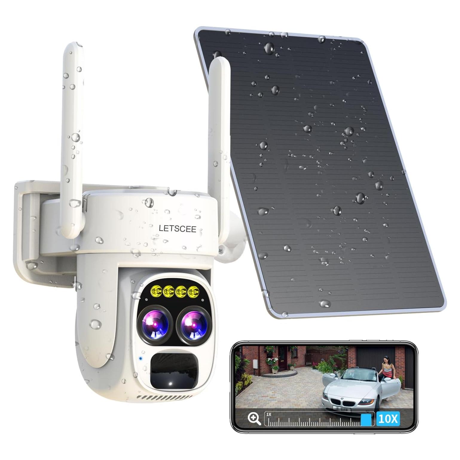 Cámara de Seguridad Inalámbrica LETSCEE HMC1 Solar 2K HD