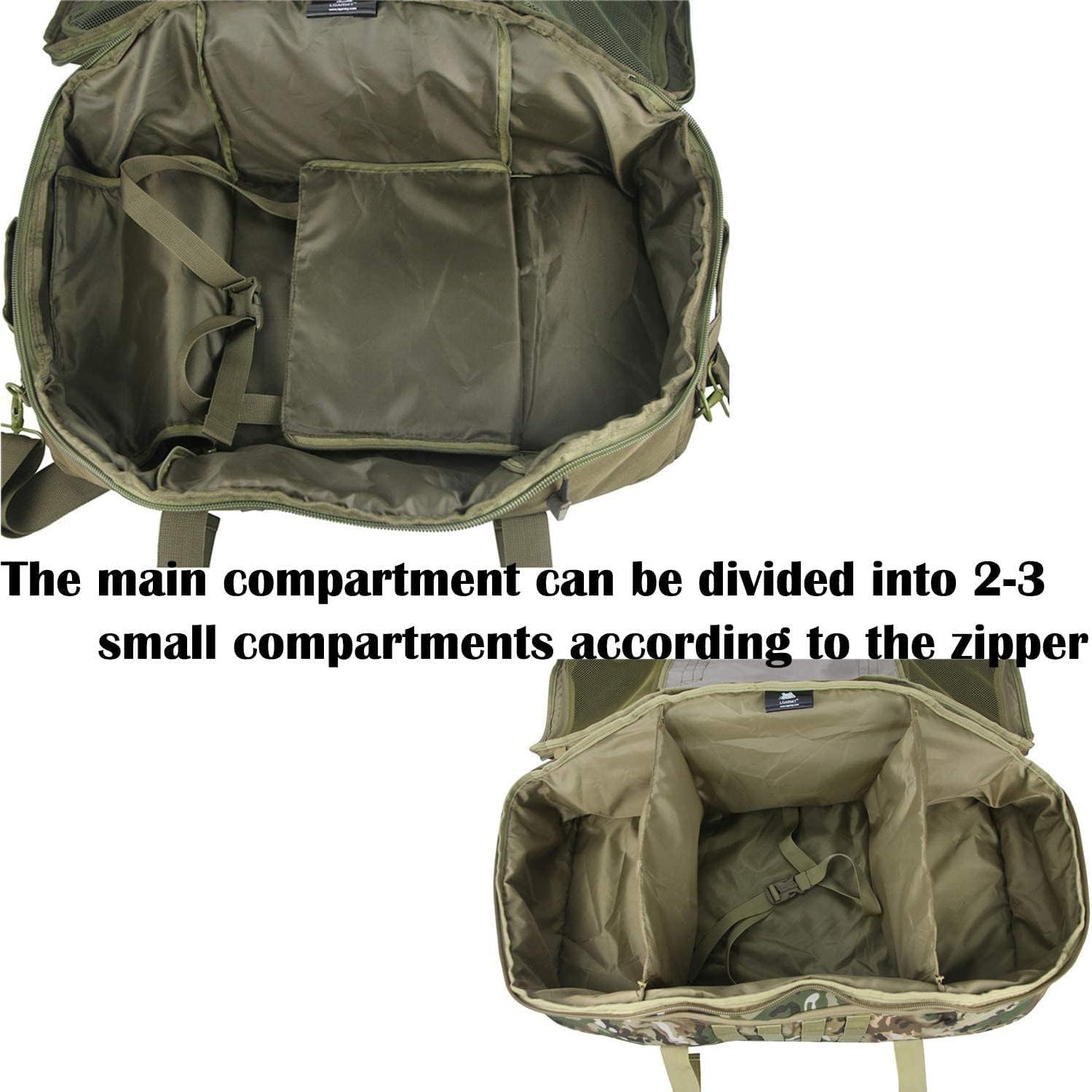 Mochila Militar 3 en 1 HYKING Verde 85L Duffle Gym Viaje