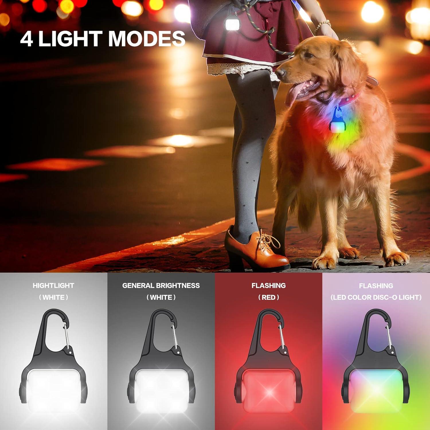 Luces LED para Collar de Perros BLBS - Recargables y Resistentes