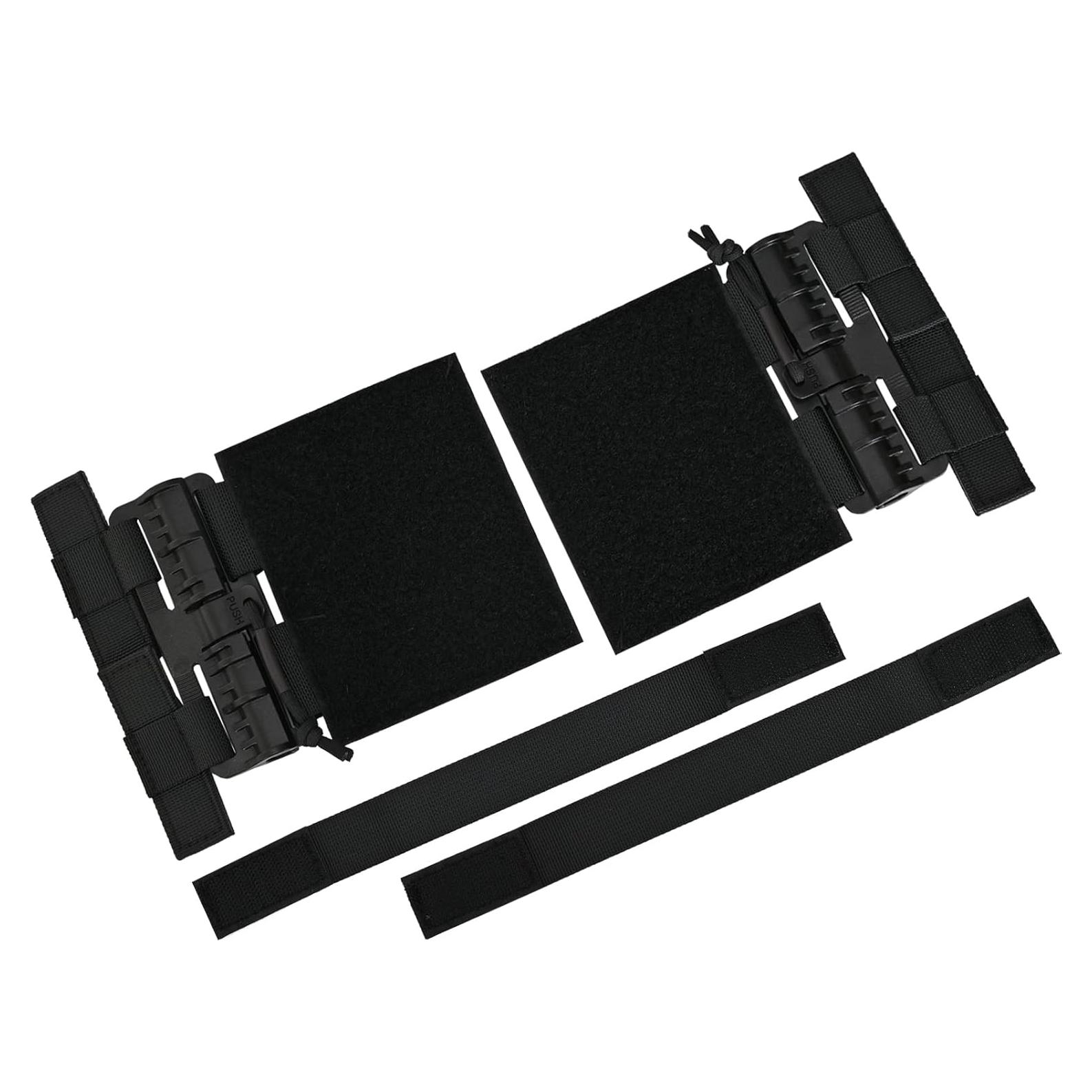 Paquete de 2 Adaptadores de Cinturón Táctico Tactifans Negro