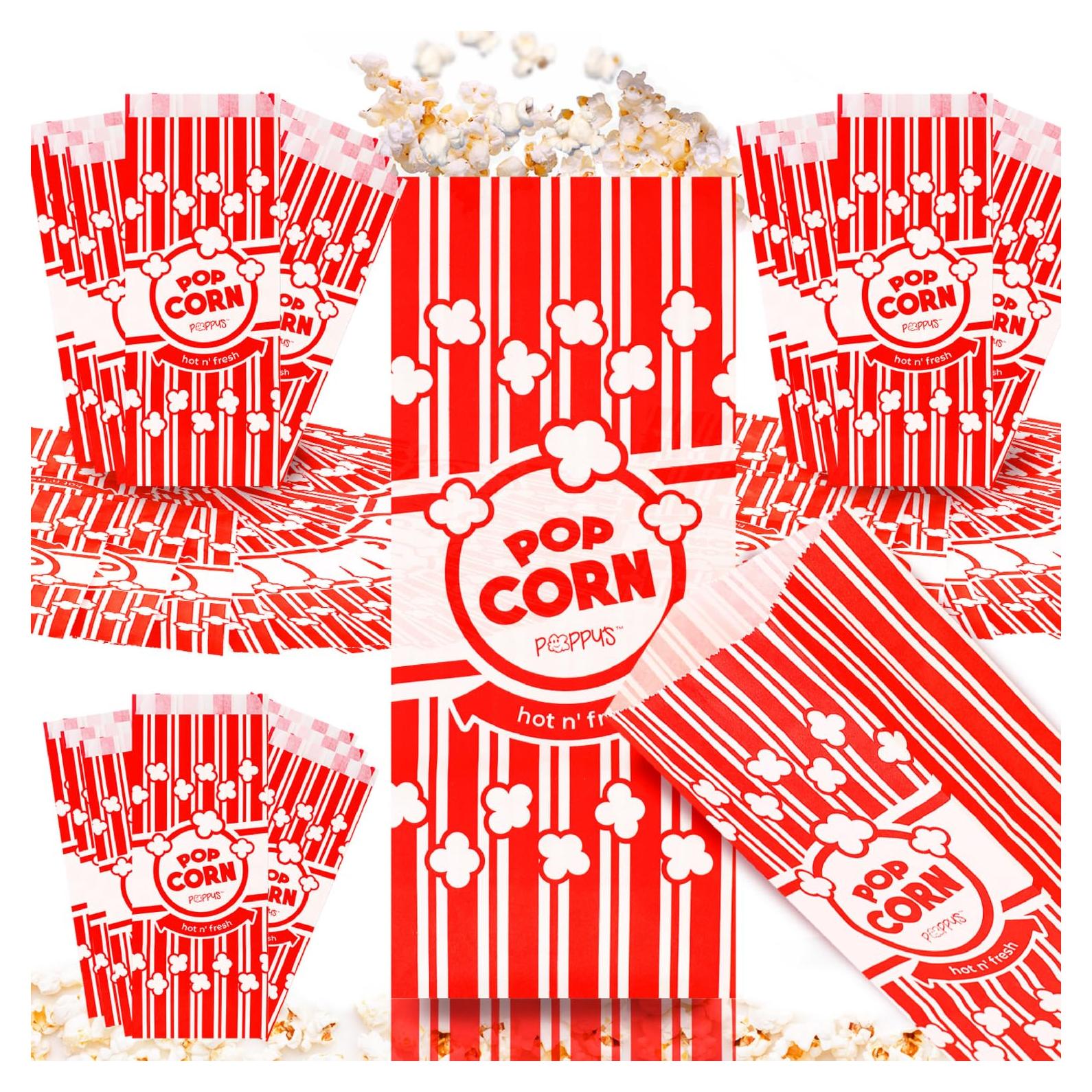 Bolsas de Palomitas de Papel Poppy - 100 Unidades 2 oz