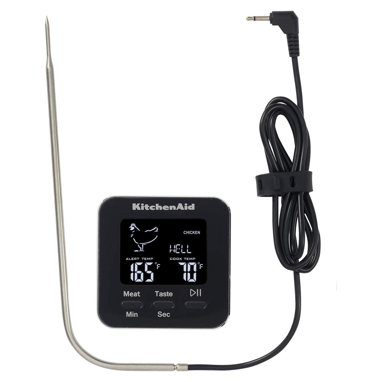 Termómetro de Sonda Programable KitchenAid KQ906 - Negro