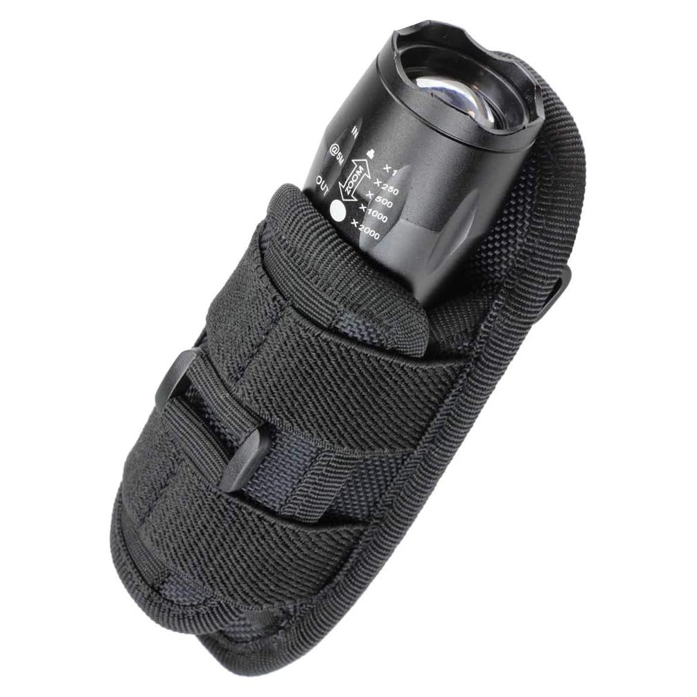 Funda de Linterna Táctica LIVANS con Clip y Soporte 360°