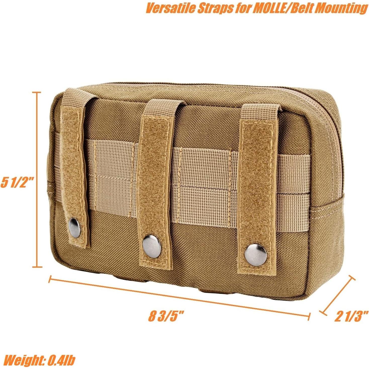 Pouch Táctico Dotacty MOLLE Café Coyote 13.97x21.84 cm