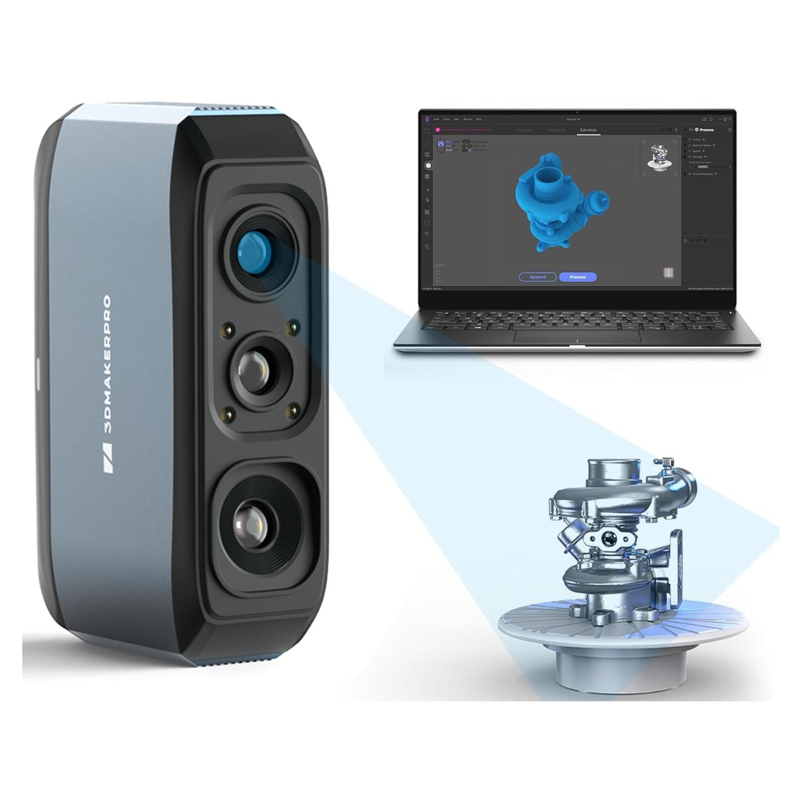 Escáner 3D de mano 3DMakerpro Moose, 0.03 mm precisión