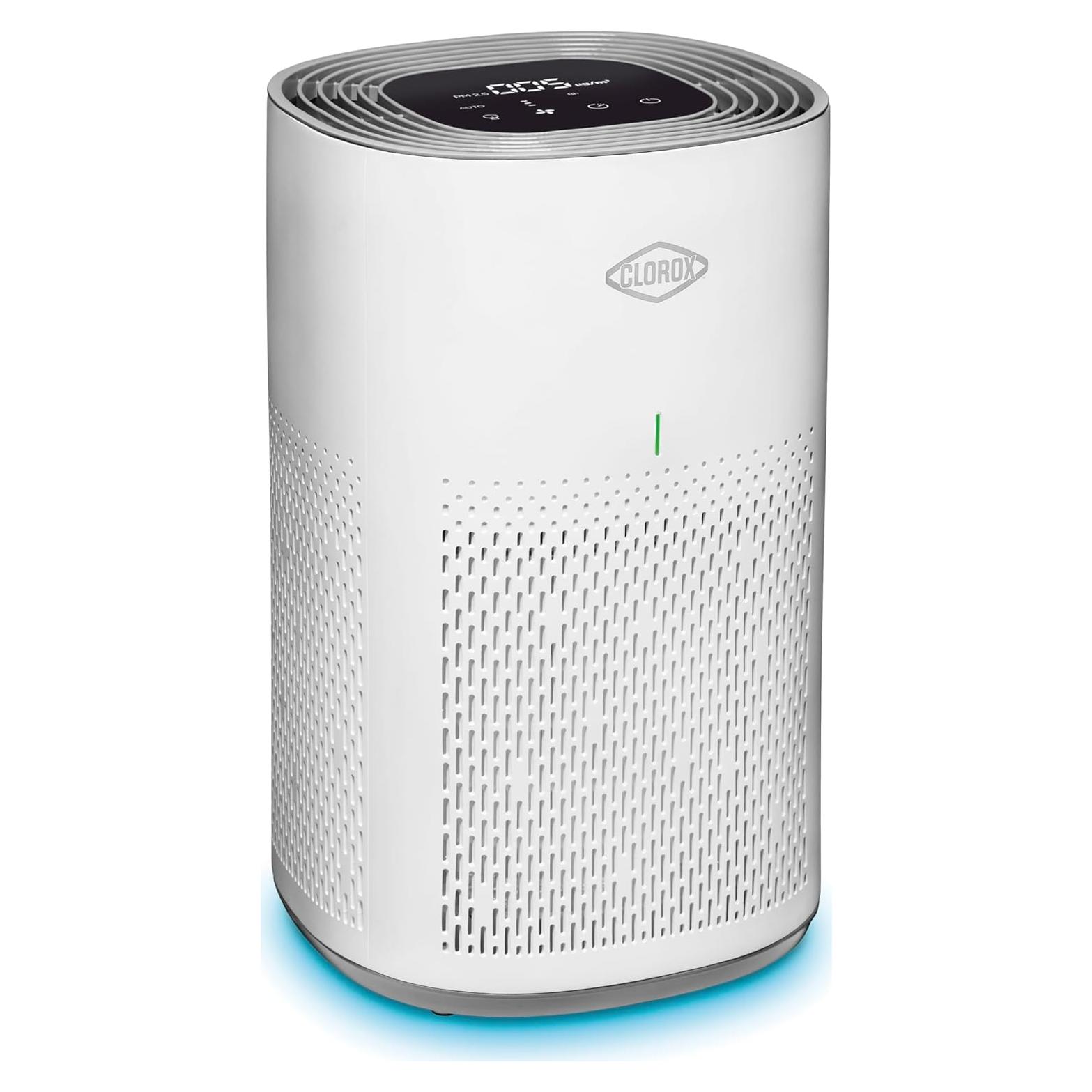 Purificador de Aire Clorox Smart, Filtro True HEPA, Hasta 93 m²