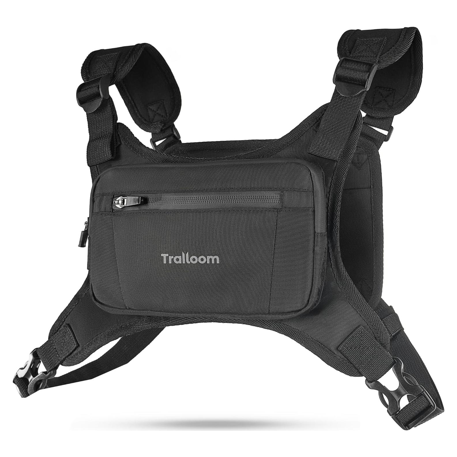 Mochila de Pecho Trailoom tcpblack0001 Reflectante y Impermeable