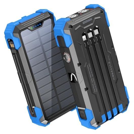 Banco de Energía Solar GOODaaa 42800mAh 5 Salidas 3 Entradas