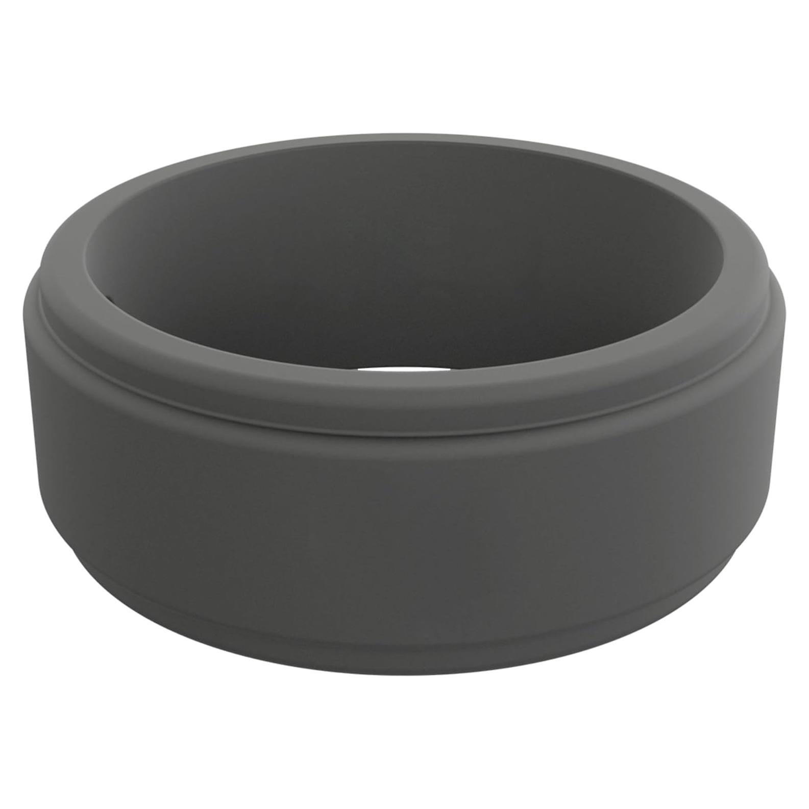 Anillo de Silicona QALO Bisel Paso Q2X Negro 9mm para Hombre