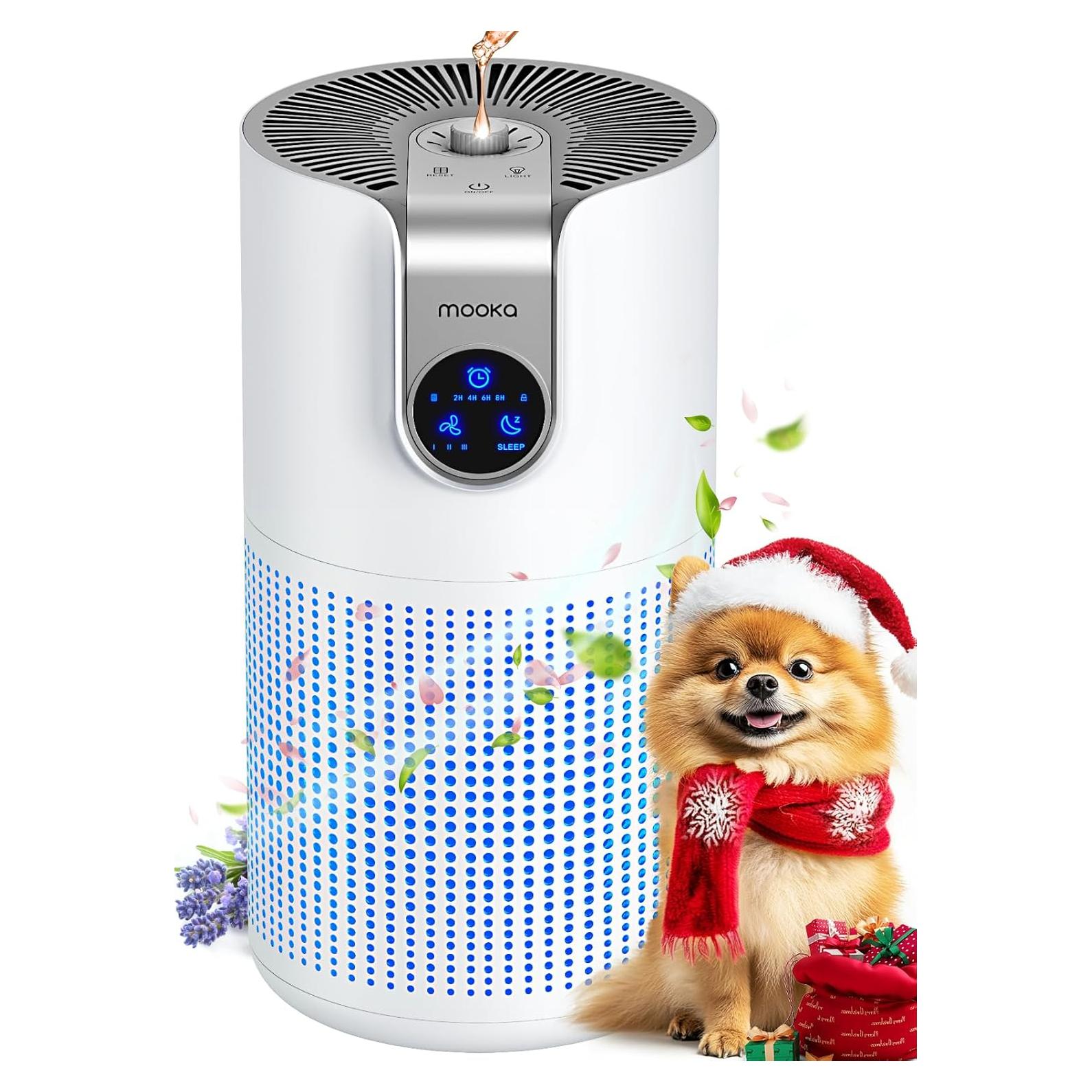 Purificador de Aire MOOKA M03 HEPA Aromaterapia 139m²