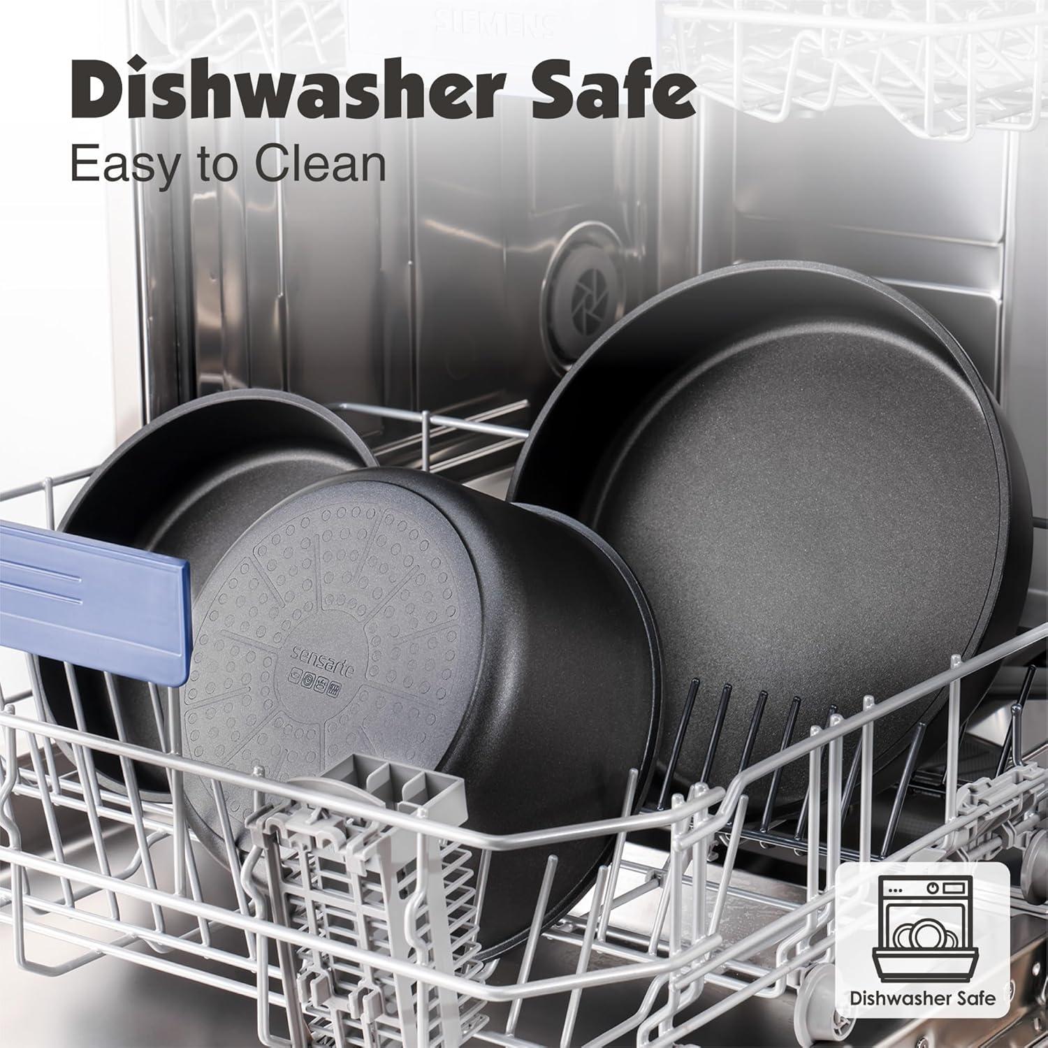 Juego de Ollas y Sartenes SENSARTE 17 Piezas Antiadherentes