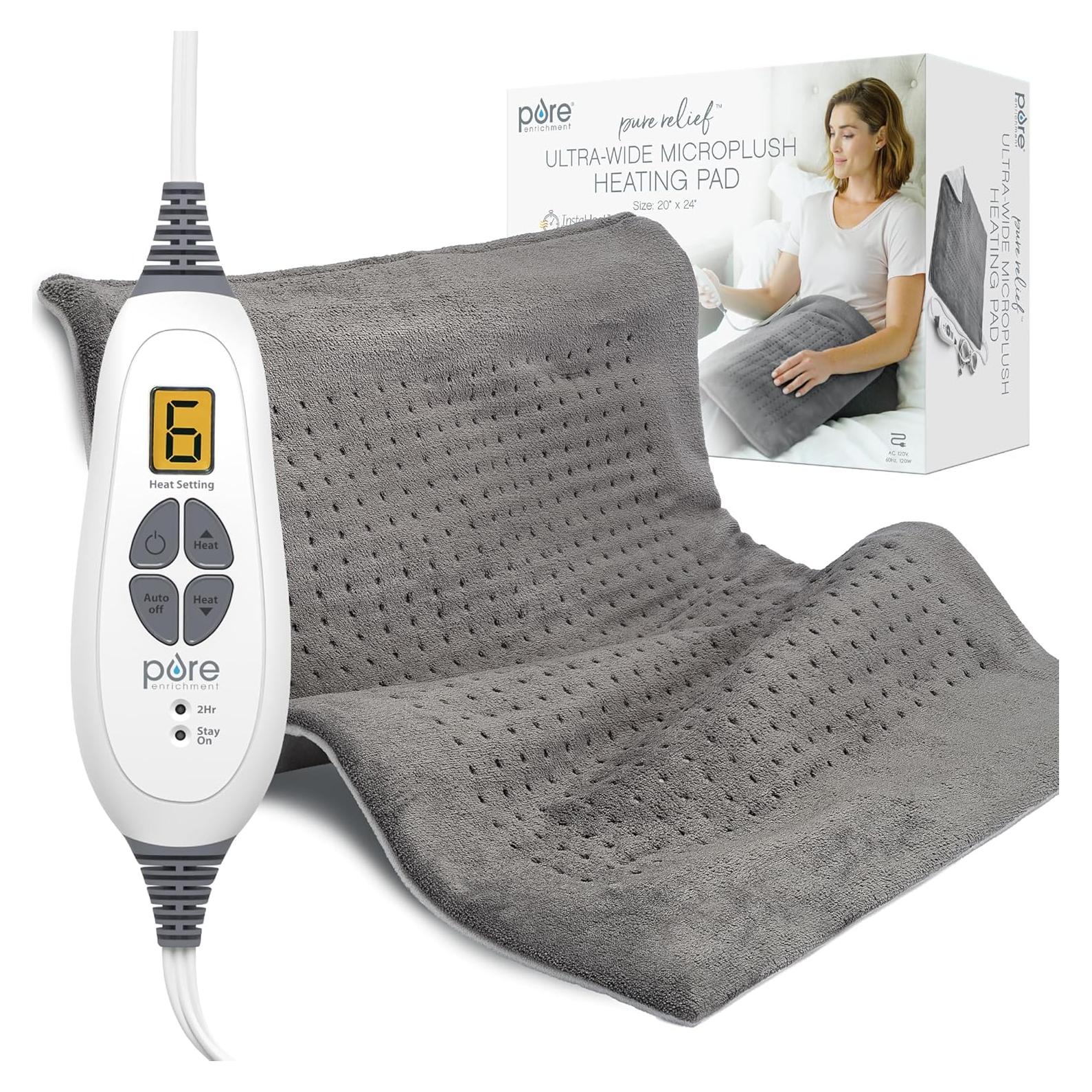 Almohadilla Térmica Ultra-Ancha Pure Enrichment 61x50.8cm Gris