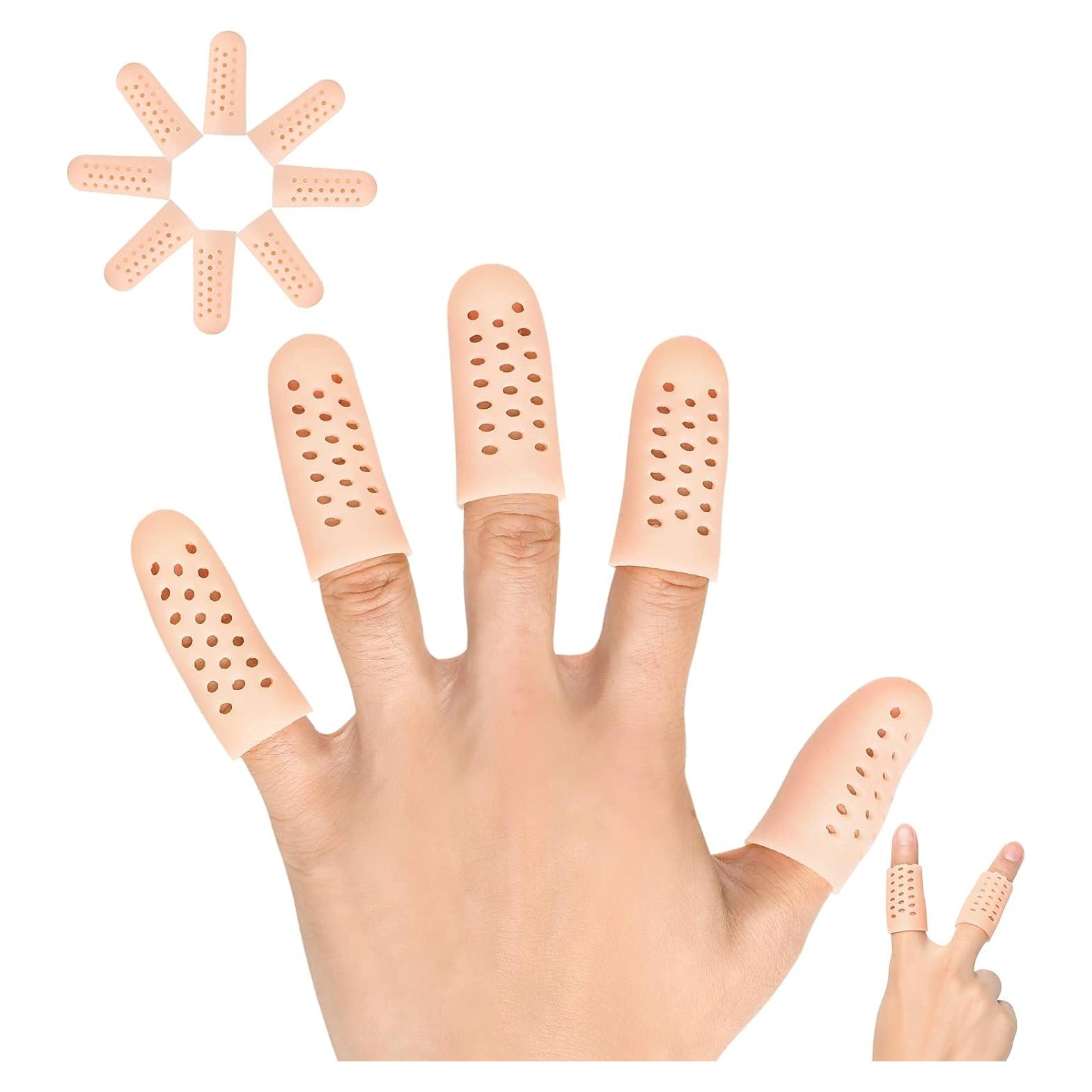 Cubiertas de Dedos de Gel Pnrskter 14 PCS Transpirables