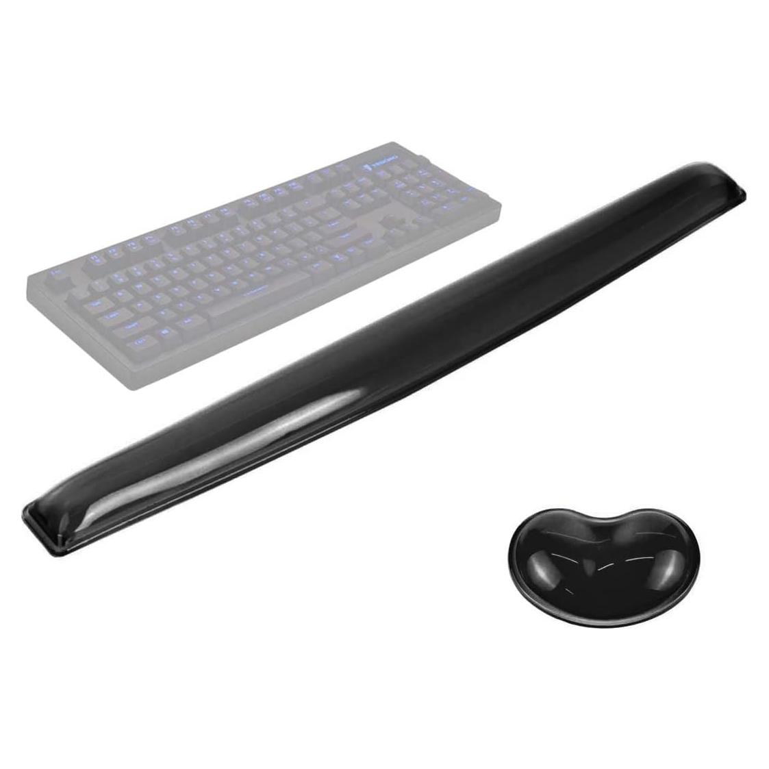 Juego de Reposamuñecas de Gel Ergonómico ABRONDA Negras