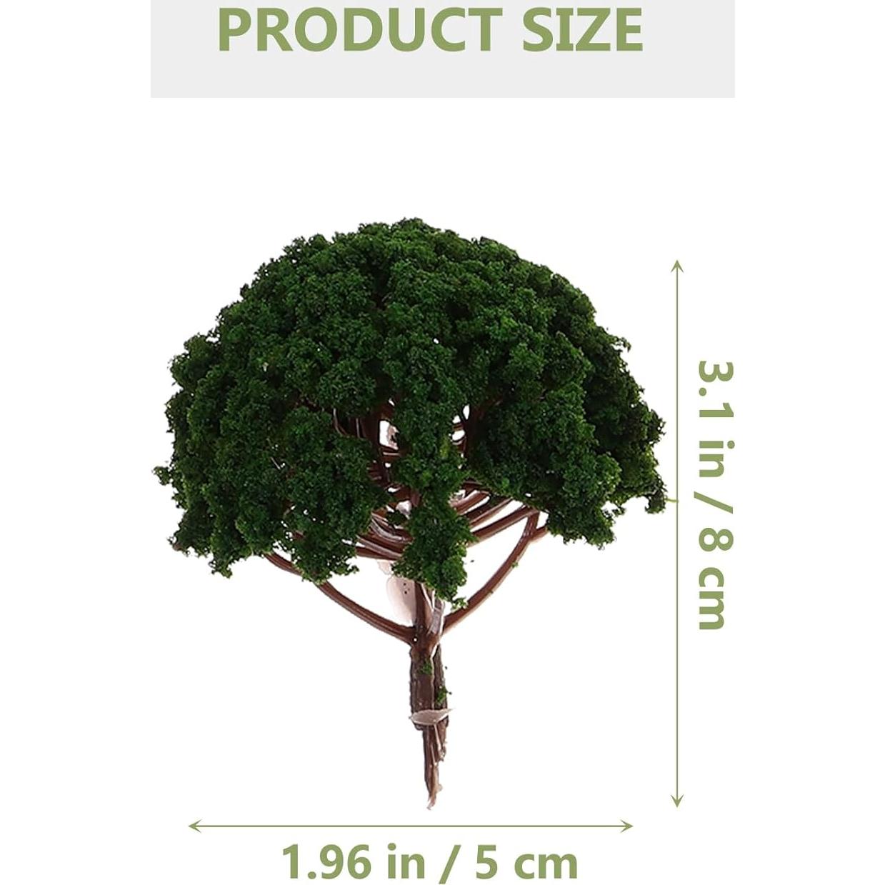 DOITOOL 20 Pcs Árboles Miniatura 3 a 8 cm para Diorama