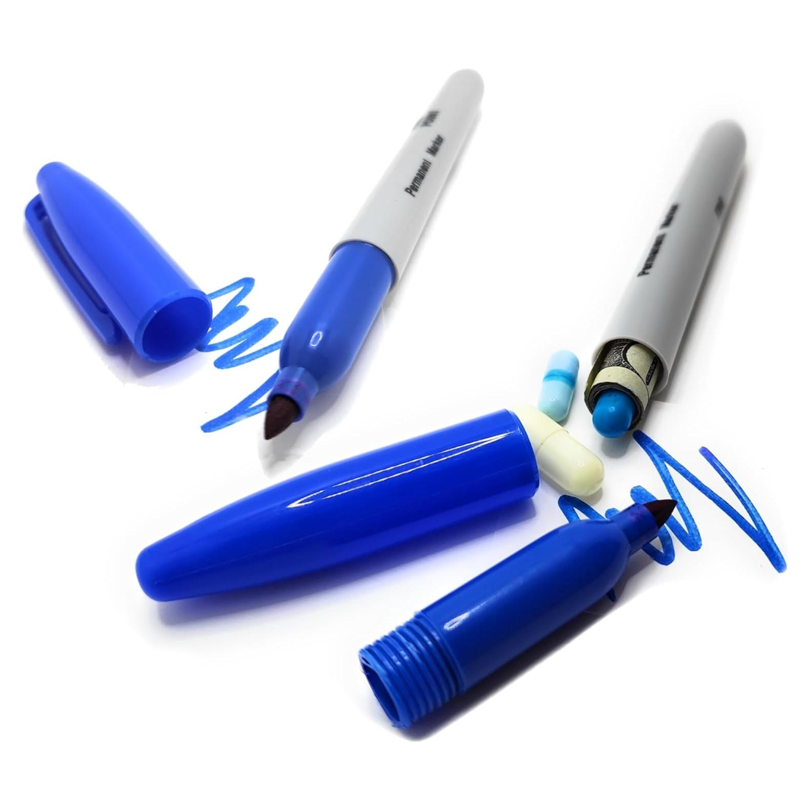 Marcador Genérico con Compartimento Oculto Azul