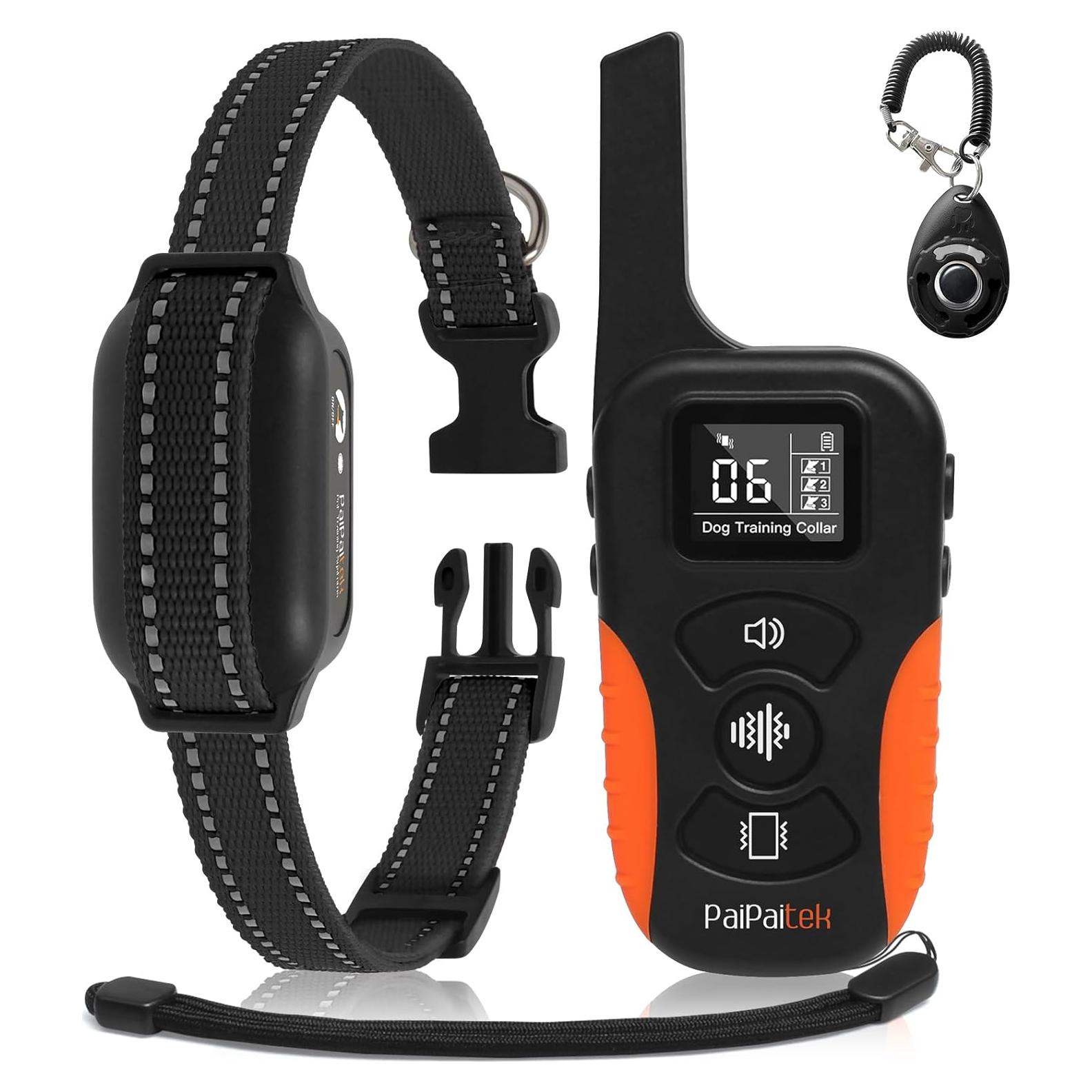 Collar de Entrenamiento PaiPaitek Sin Choque 1000m Impermeable