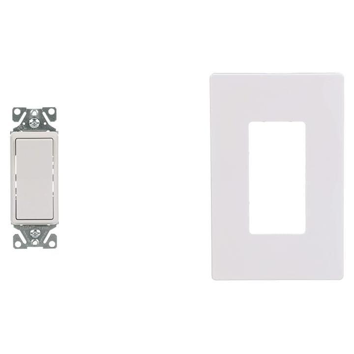 Interruptor Decorador EATON 15A 120V 3 Vías Blanco Sin Tornillos