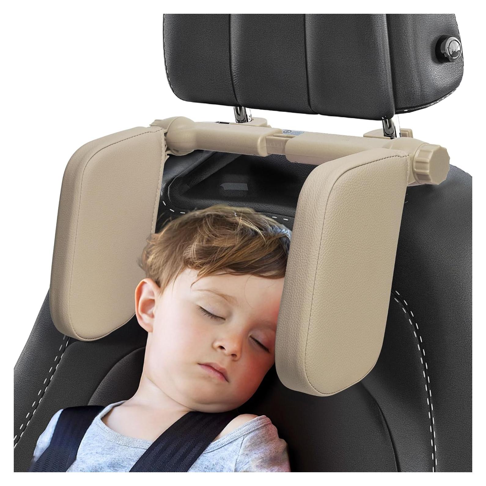 Almohada Reposacabezas Coche C COMCROSFLY Beige Ajustable