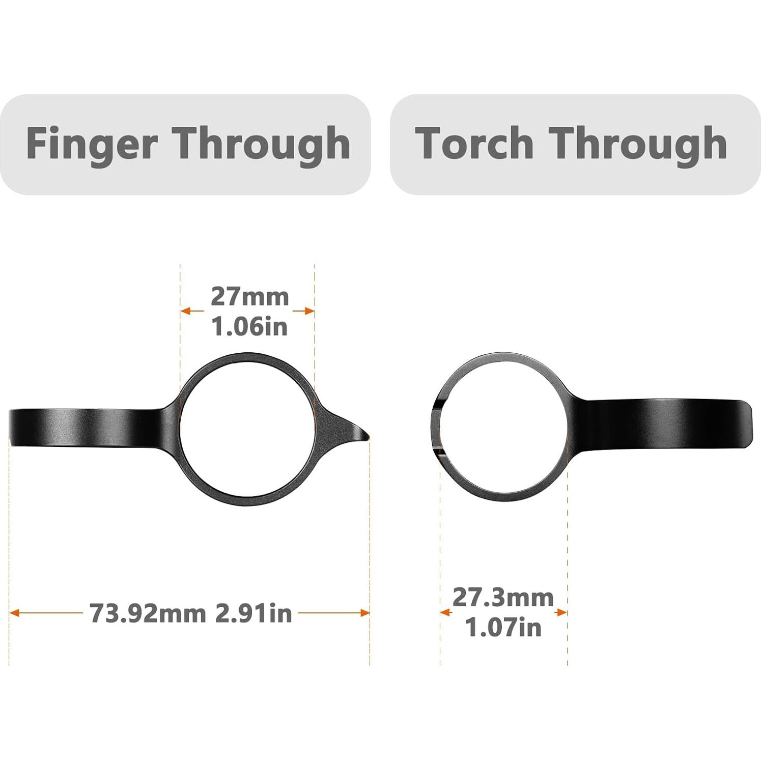 Anillo Táctico Brinyte para Linterna PT16 - Agarre Mejorado