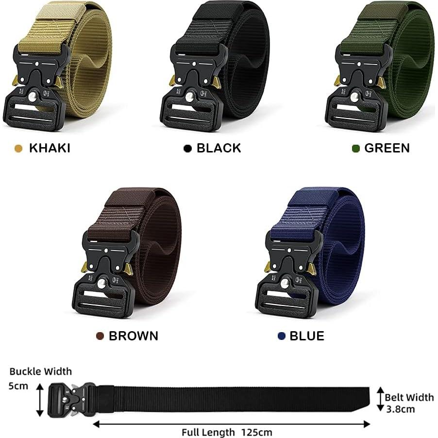 Cinturón Táctico DOOPAI Nylon Militar 2Pack Ajustable