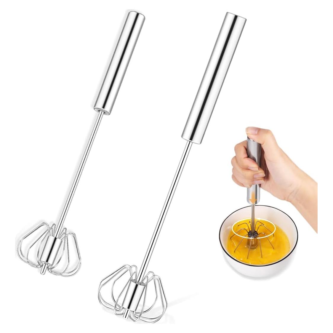 Batidor Semiautomático Cangfort Acero Inoxidable 30 y 36 cm