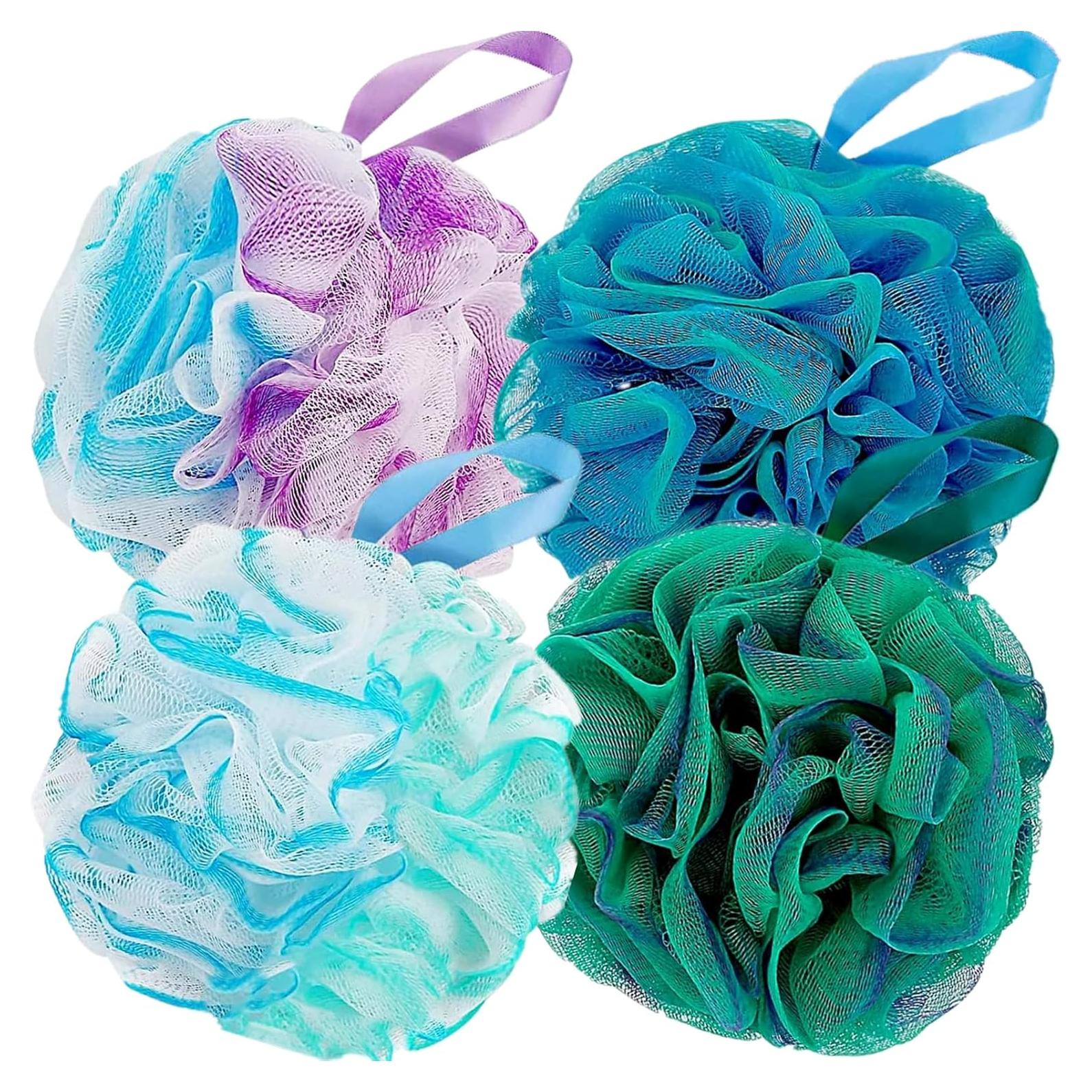 Esponjas de Baño Lufa Fu Store 60g Multicolor - Paquete de 4