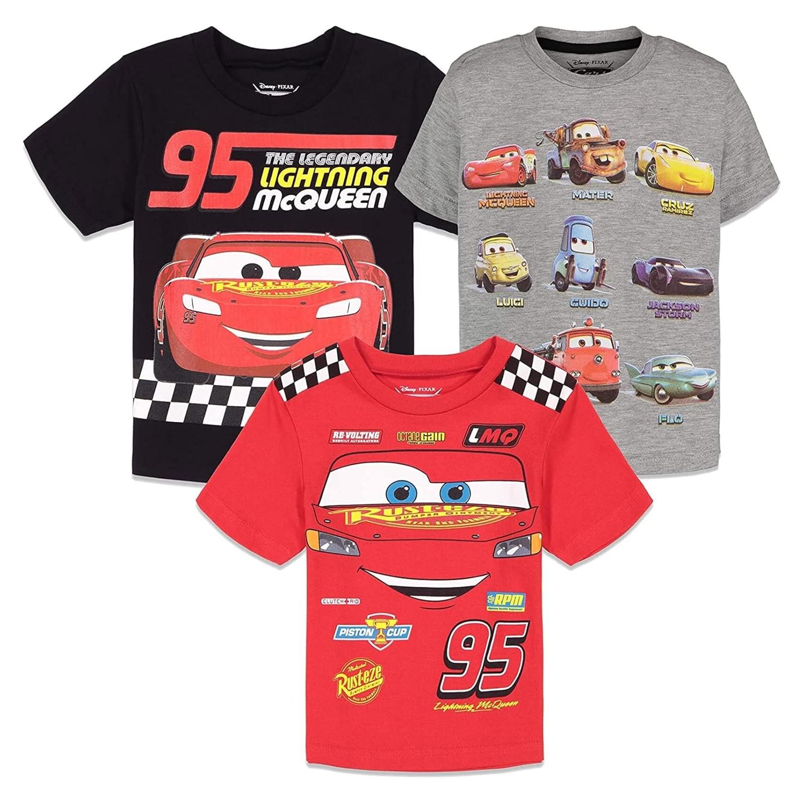Camisetas Disney Pixar Cars para Niños 2T - Multicolor