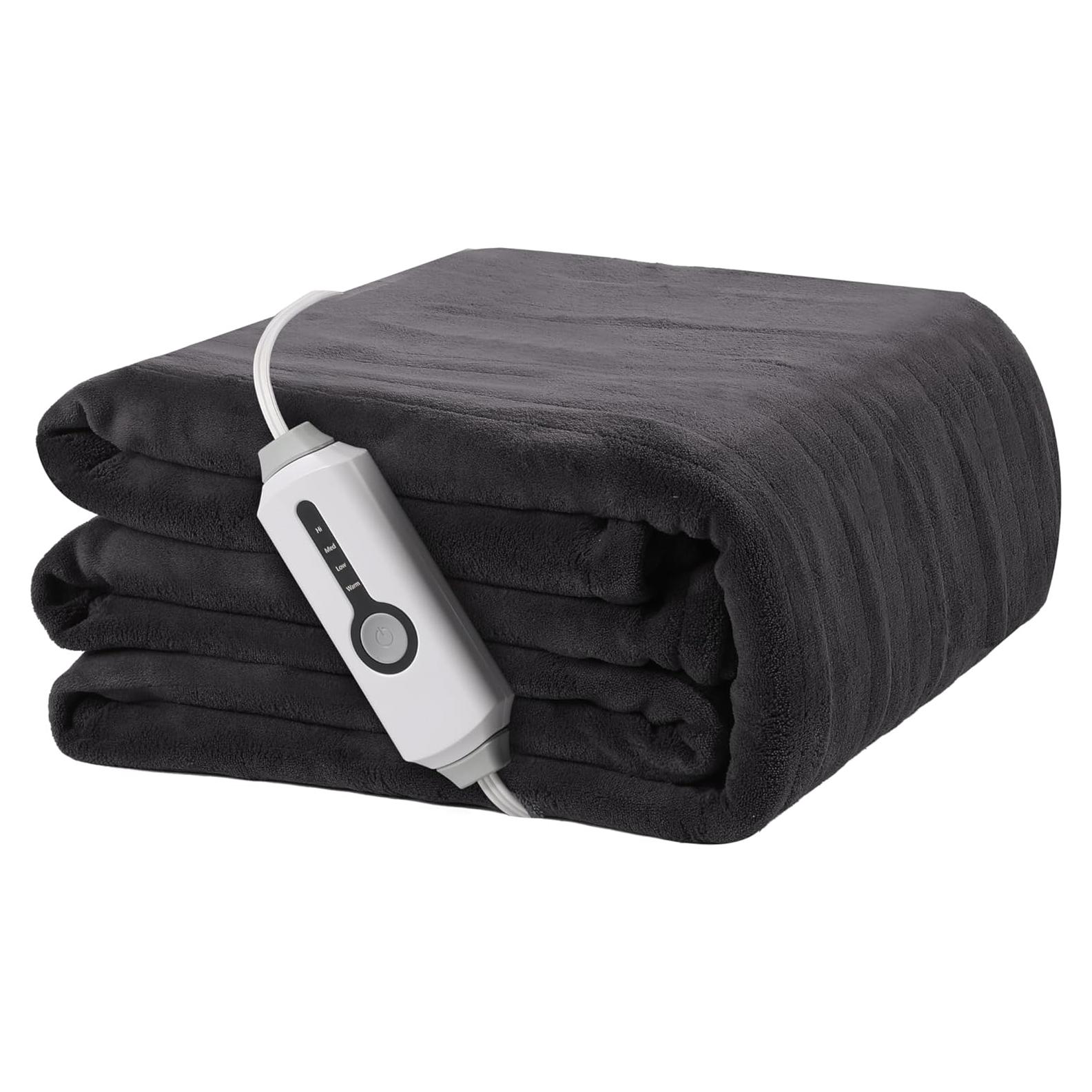 Manta Eléctrica ReyyNio 127x152cm Franela Coral 4 Niveles