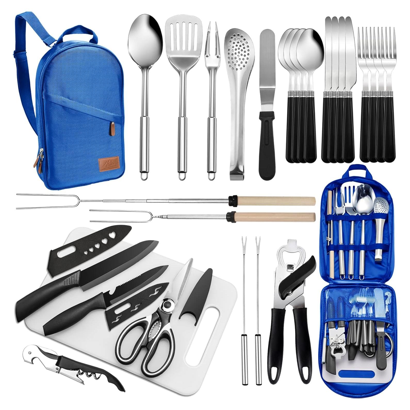 Juego de utensilios de cocina Freehiker 27 piezas para camping