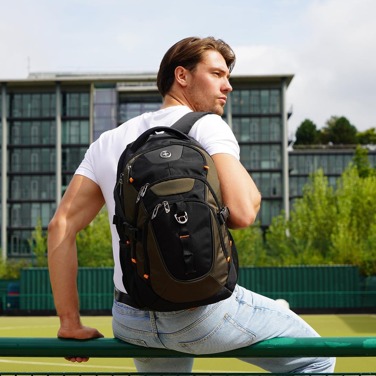 Mochila de Negocios Swissdigital SD803 con Carga USB 39.62 cm