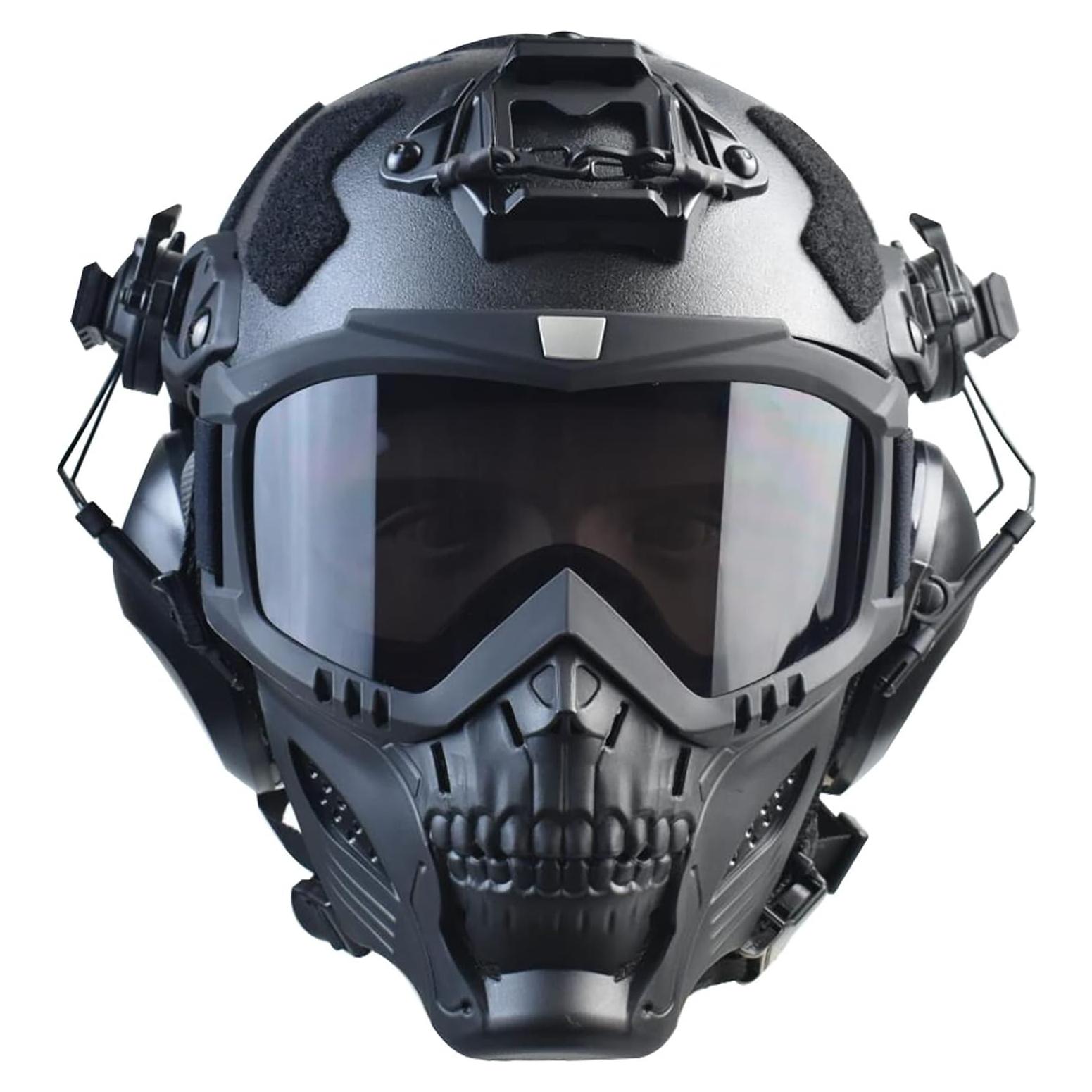 Casco Táctico Hdlsina HL-31-2 con Máscara y Auriculares